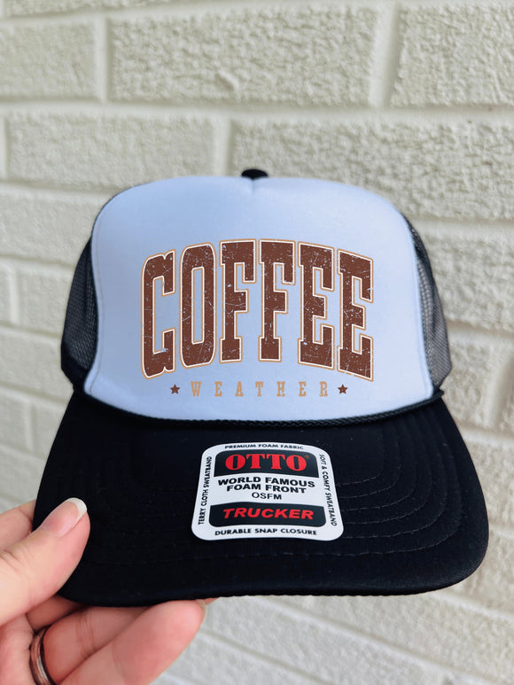 Coffee Weather Trucker Hat