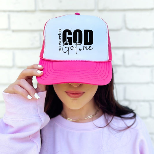 No Worries God Got Me Trucker Hat