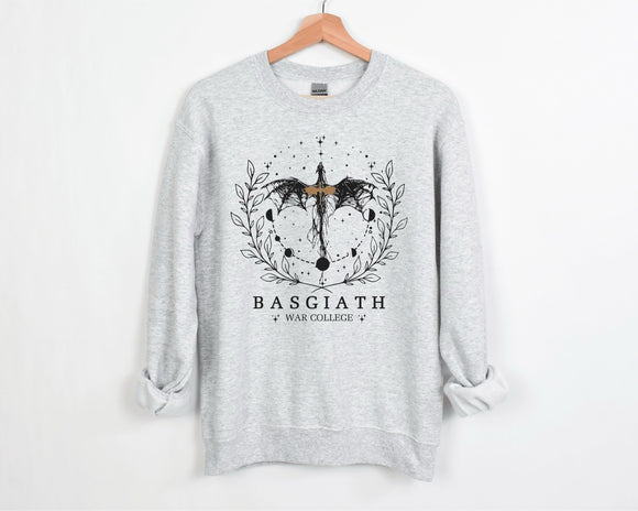 Basgiath War College Fourth Wing Ash Graphic Crew or Tee