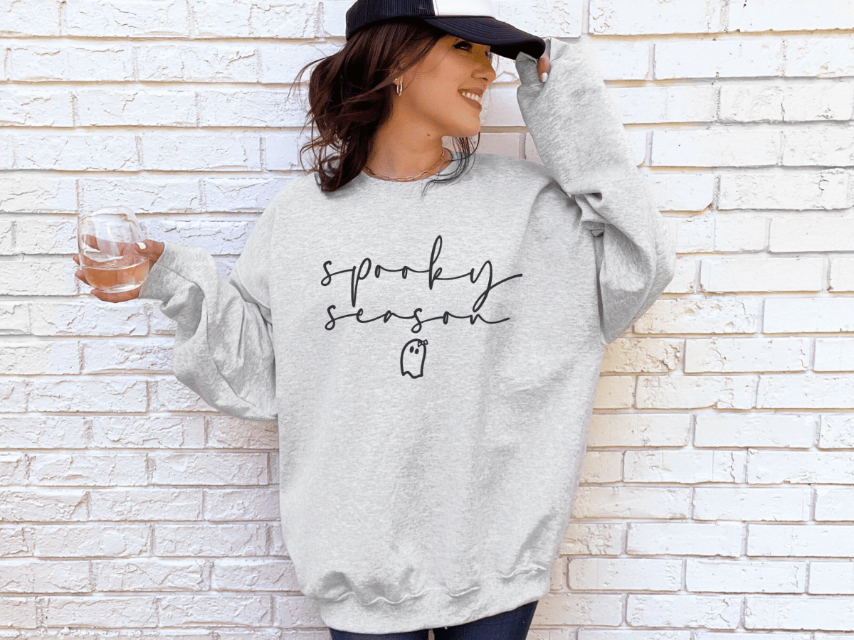 Spooky Season Ghost Graphic Sweatshirt