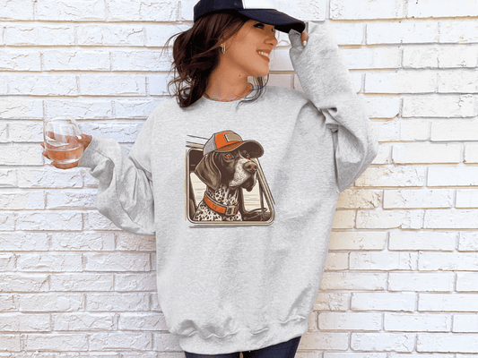 GSP Dog Ash Graphic Sweatshirt