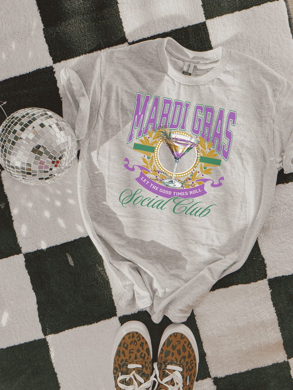 Mardi Gras Social Club Graphic Tee/Crew