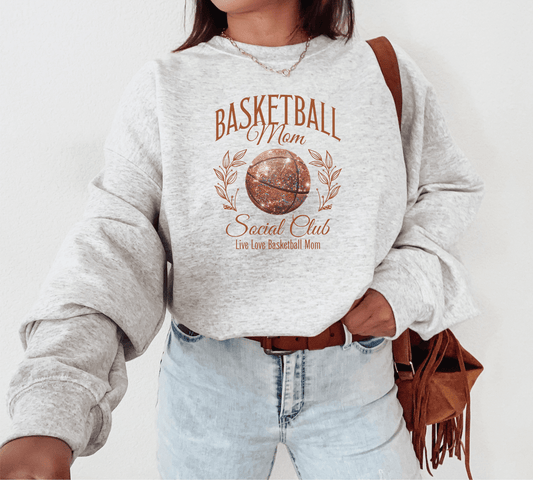 Basketball Mom Social Club Graphic Sweatshirt