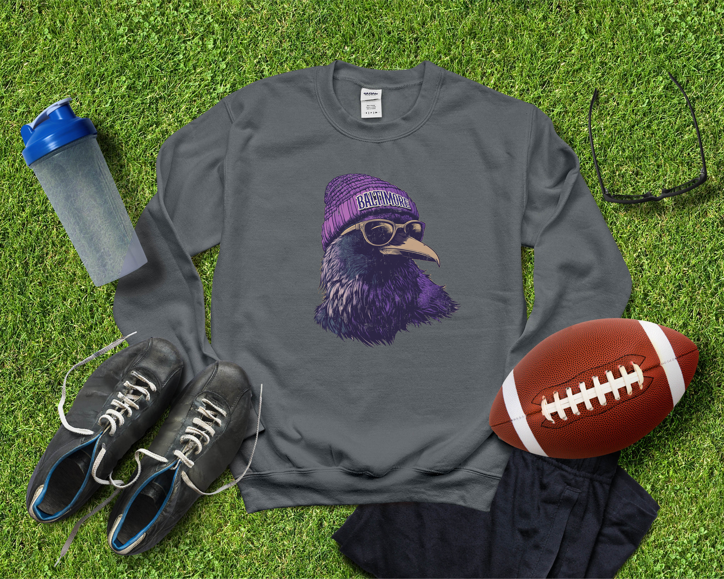 Vintage Ravens Football Graphic Crew