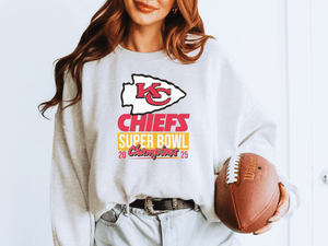 Chiefs Superbowl Champion 2025 Graphic Crew