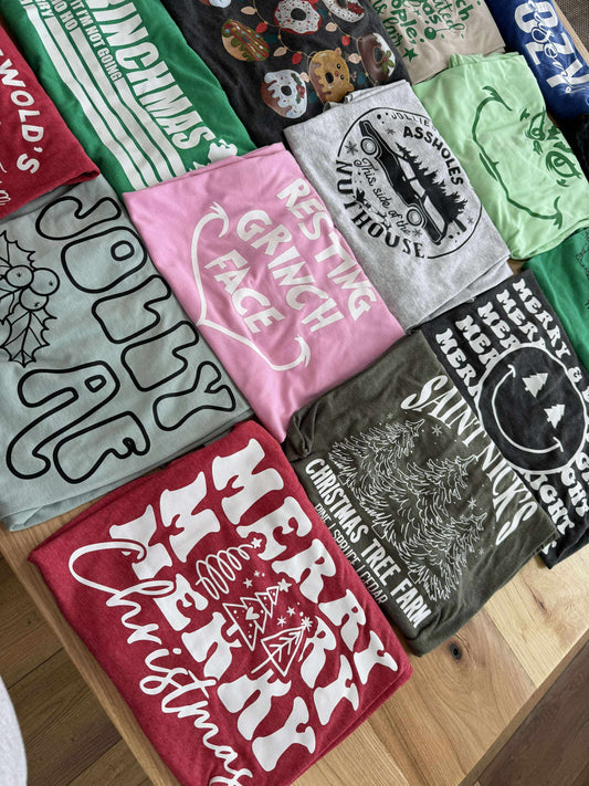 Mystery Holiday Graphic Tees