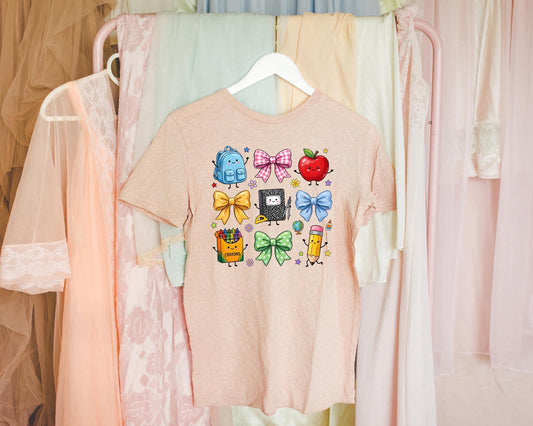 School Icons Graphic Tee