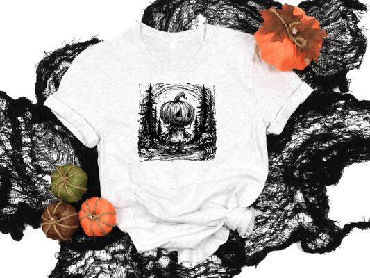 Cute Pumpkin Person Graphic Tee