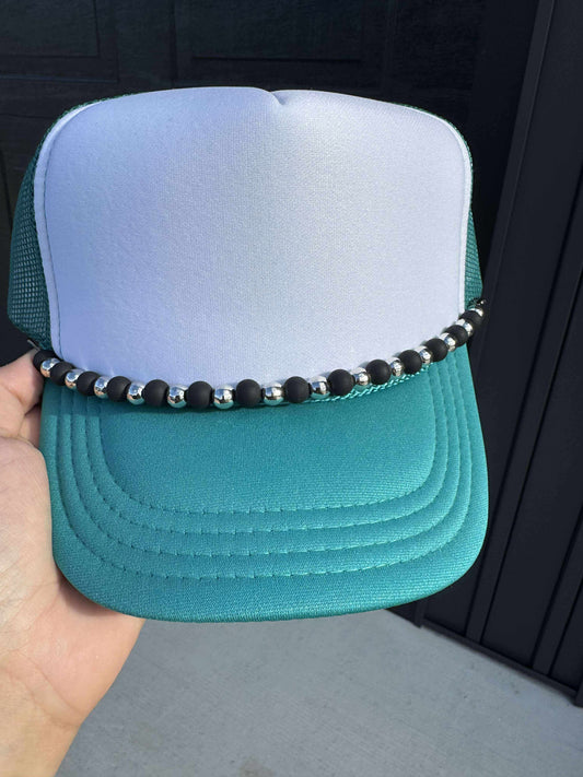 Black & Silver Trucker Hat Chain