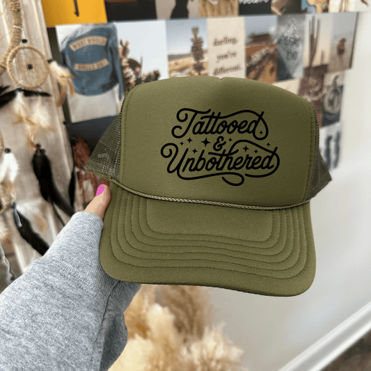 Tattooed & Unbothered Trucker Hat