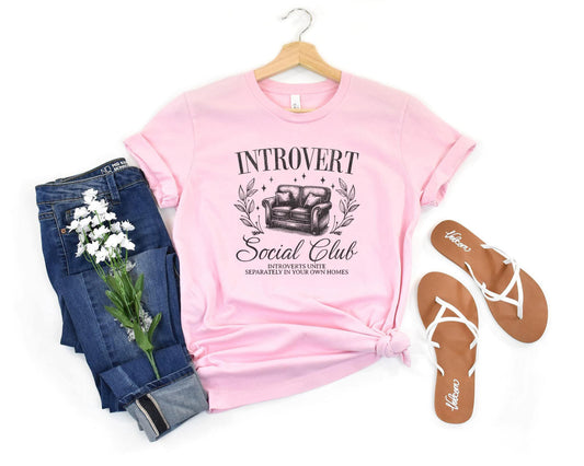Introvert Social Club Graphic Tee
