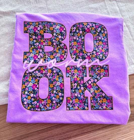 Book Worm Floral Graphic Tee