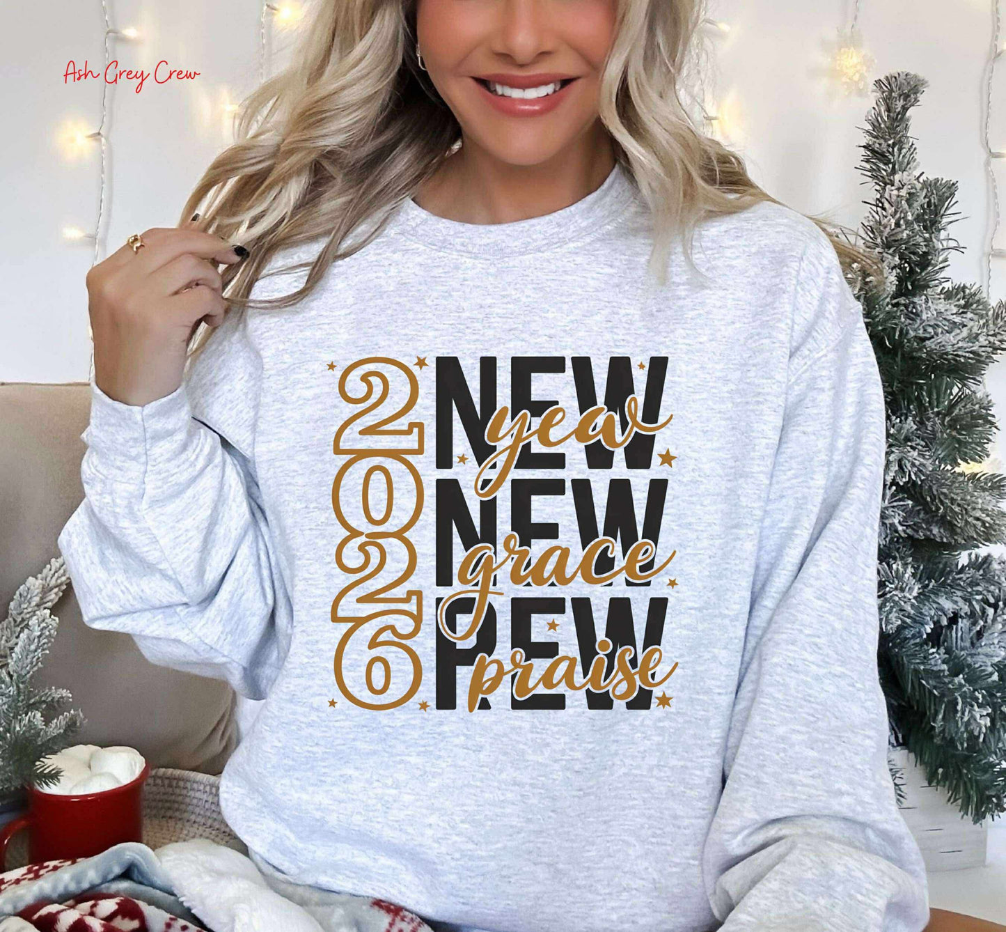 New Year, New Grace, New Praise Graphic Sweatshirt