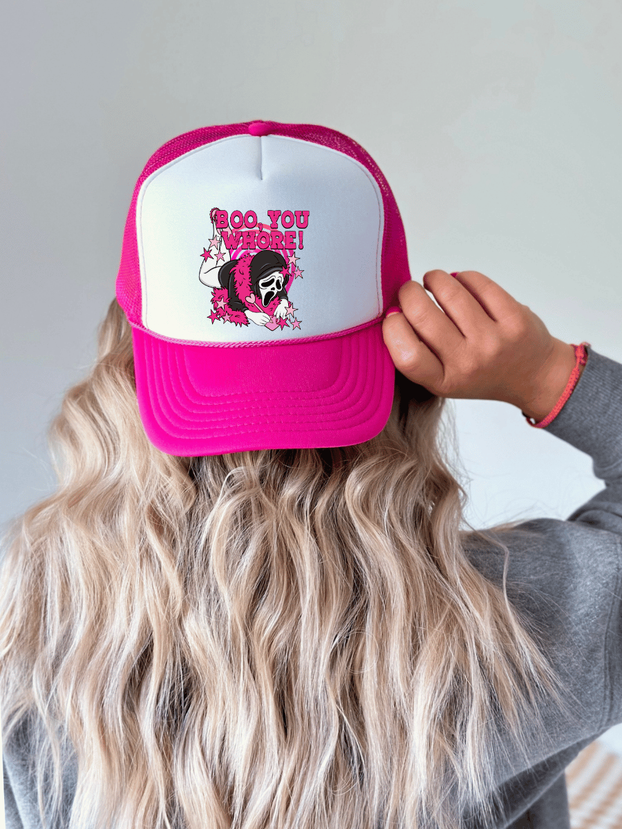 Boo You Where Trucker Hat