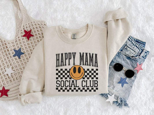 Happy Mama Social Club Graphic Sweatshirt