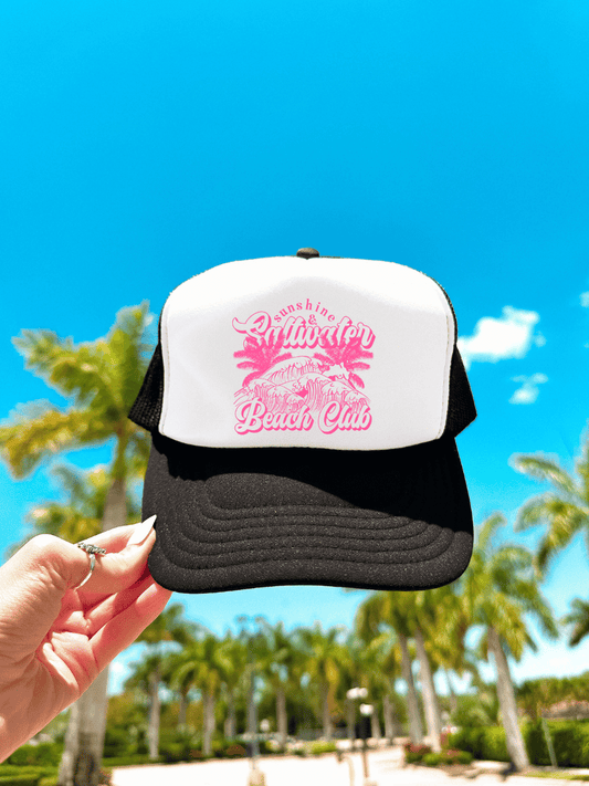 Sunshine & Saltwater Beach Club Trucker Hat