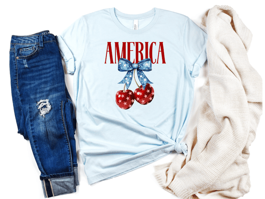 America Cherries Graphic Tee