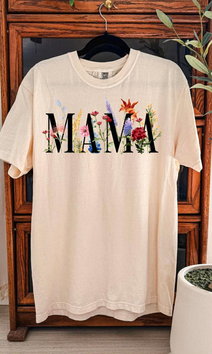 Mama (Floral Fill) Graphic Tee