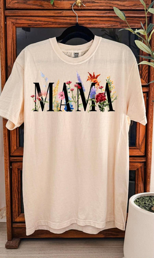 Mama (Floral Fill) Graphic Tee