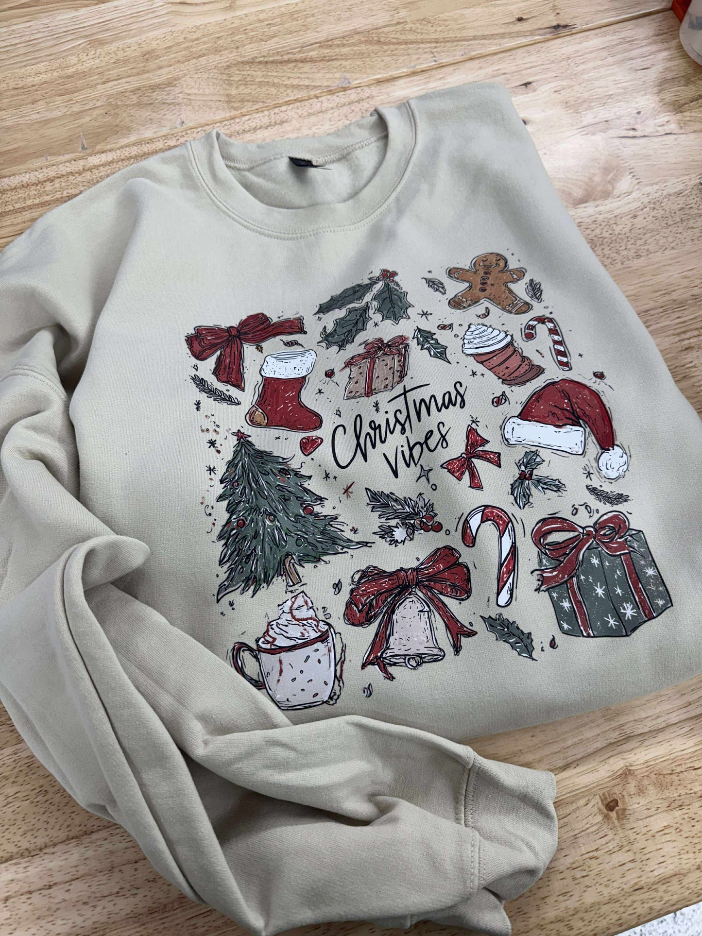 Christmas Vibes Graphic Sweatshirt