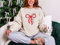 Big Red Bow Graphic Sweatshirt