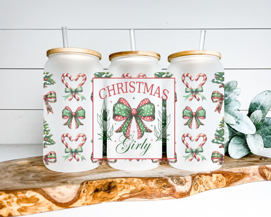 Christmas Girly Frosted Can