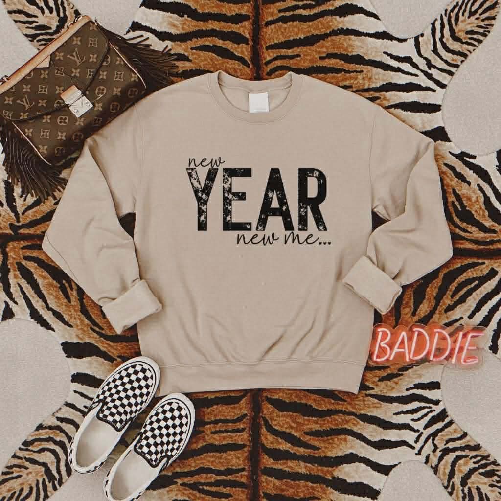 New Year New Me Graphic Sweatshirt