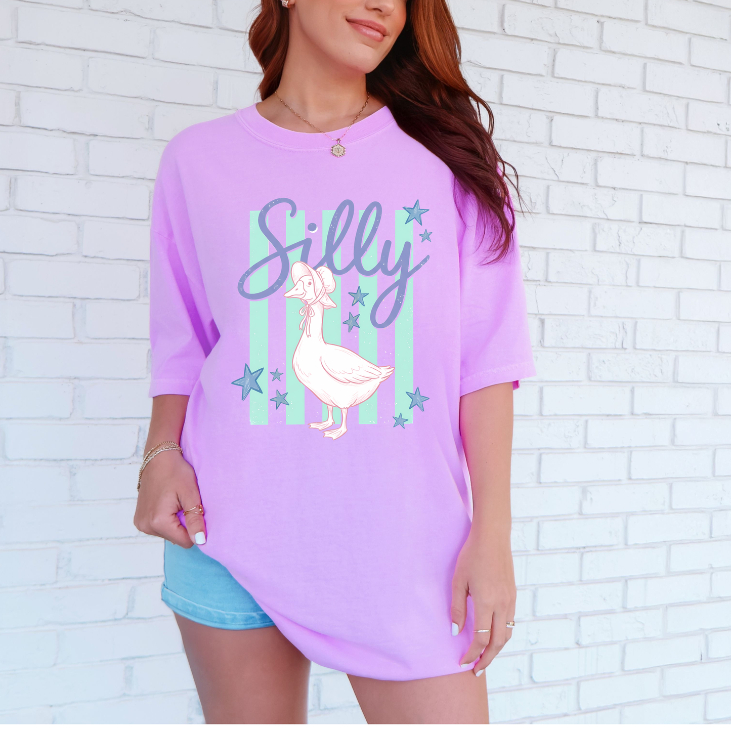Silly Goose Stars & Stripes Graphic Tee
