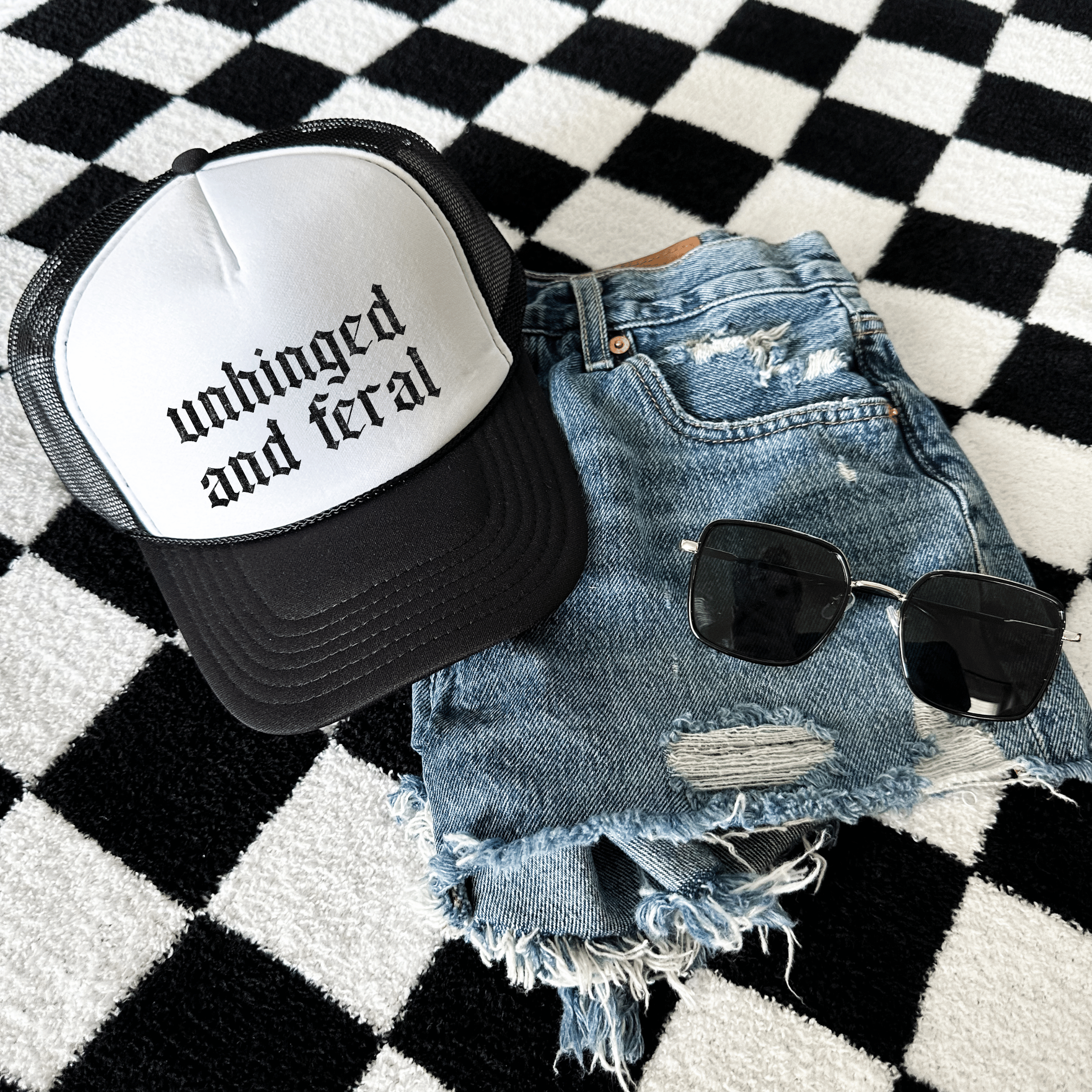 Unhinged And Feral Trucker Hat – shop.hp.wholesale