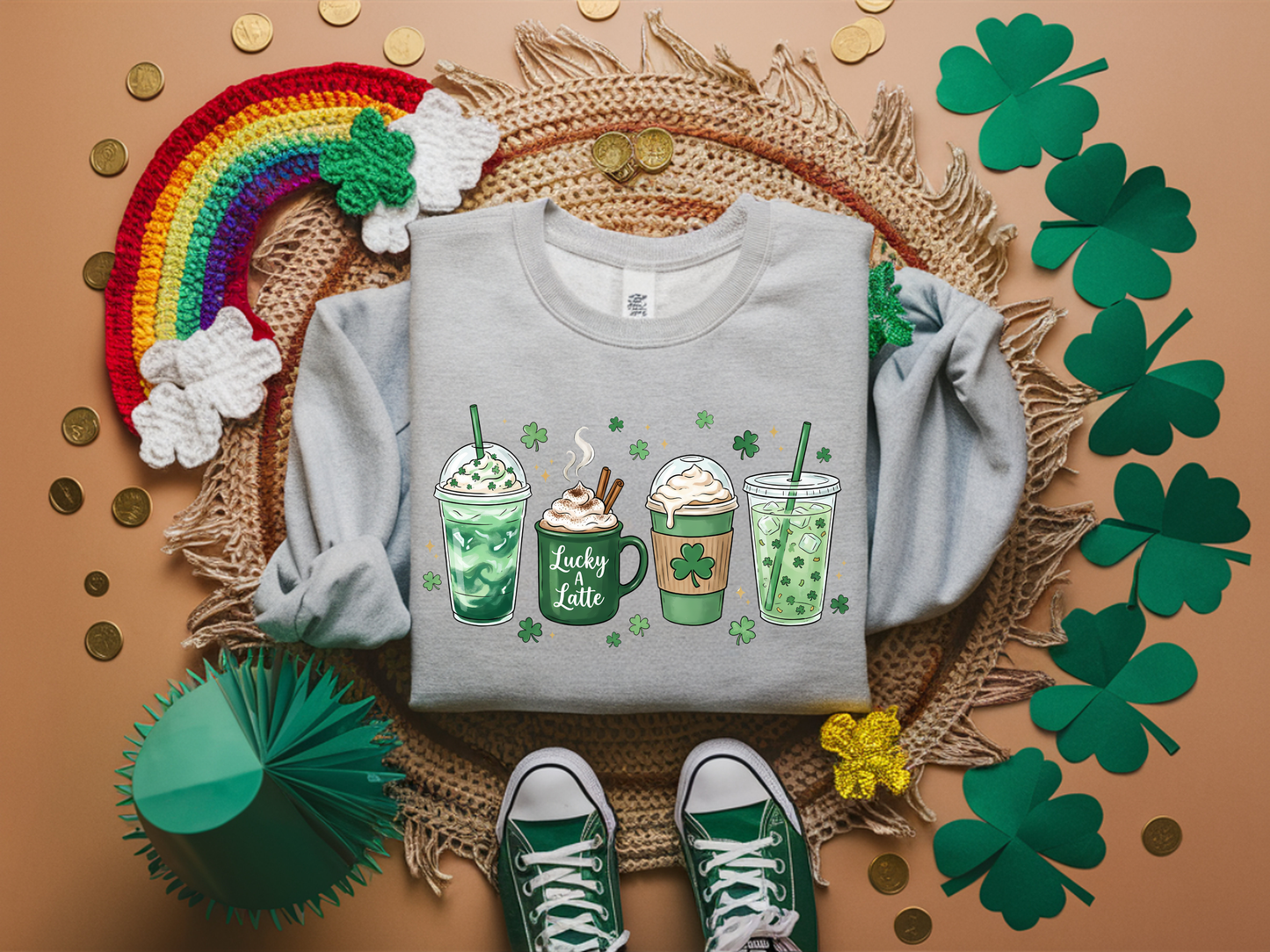 Lucky Latte Graphic Sweatshirt