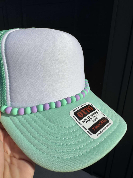 Mint & Purple Trucker Hat Chain