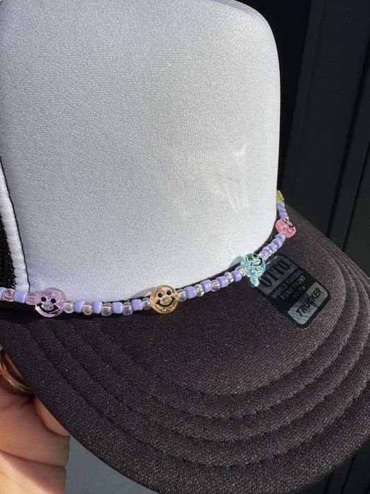 Smiley Bead Trucker Hat Chain