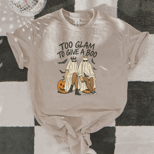 Too Glam To Give A Boo Graphic Tee