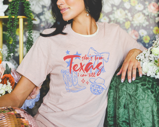 She's From Texas, I Can Tell Graphic Tee