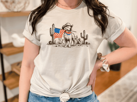 Patriotic Dog Graphic Tee
