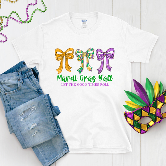 Mardi Gras Y'all Graphic Tee