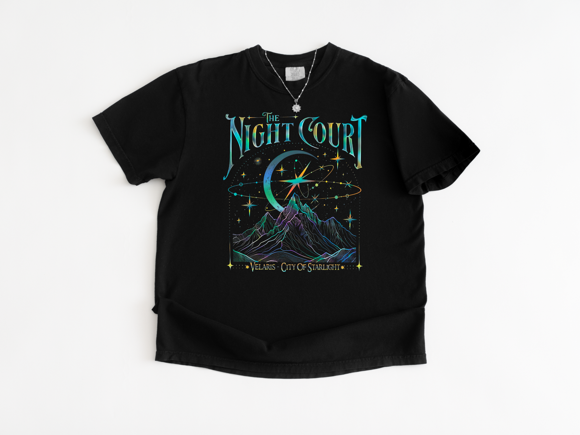 Night Court black tee front design